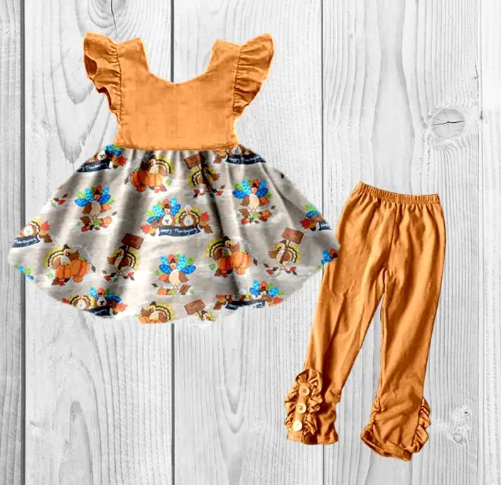 Boutique high quality long sleeve shirt matching leggings clothes for  top with zebra pants outfits