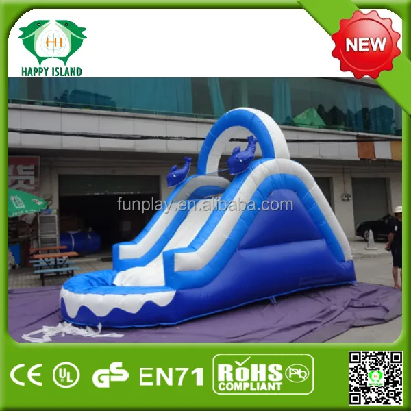 Hot sale inflatable  dolphin water slide Inflatable Jumping Bouncer Castle Slide