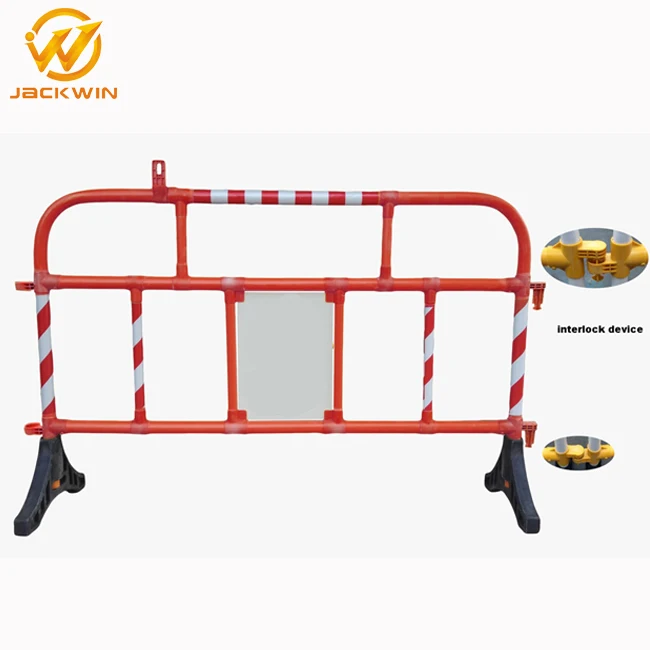 Temporary 1M Height Plastic Traffic Foldable Water Filled Barrier