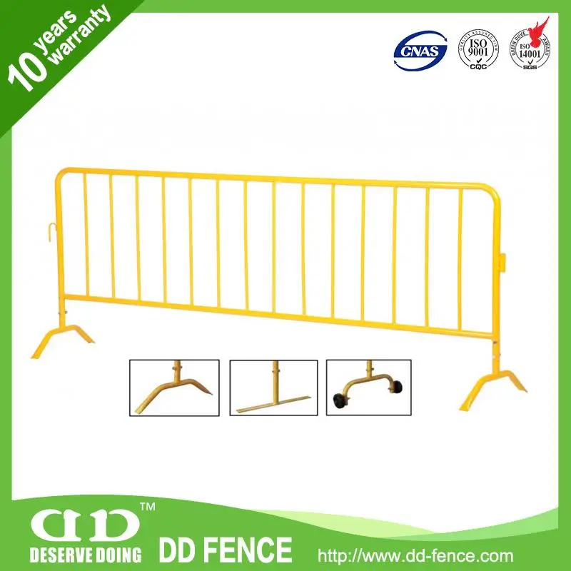 temporary metal barrier / pedestrian control barrier / temporary barriers for yellow ribbon prison run