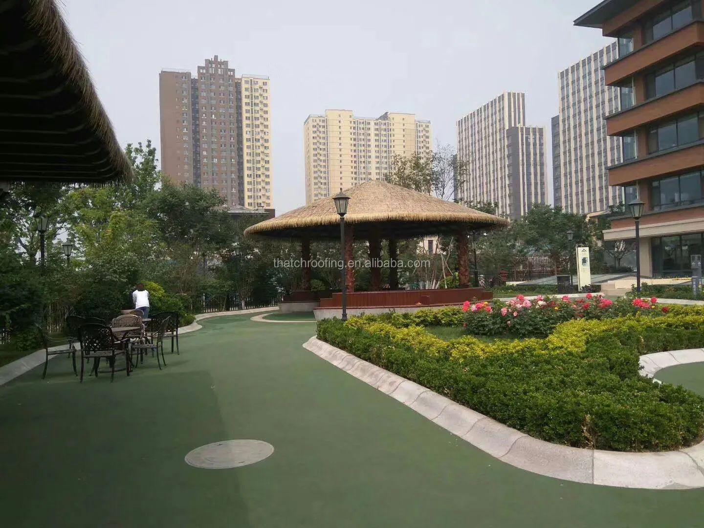 
aluminum thatch roofing 