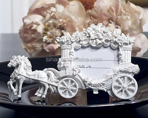 
White Place Card Frame Wedding Coach  (60090065920)