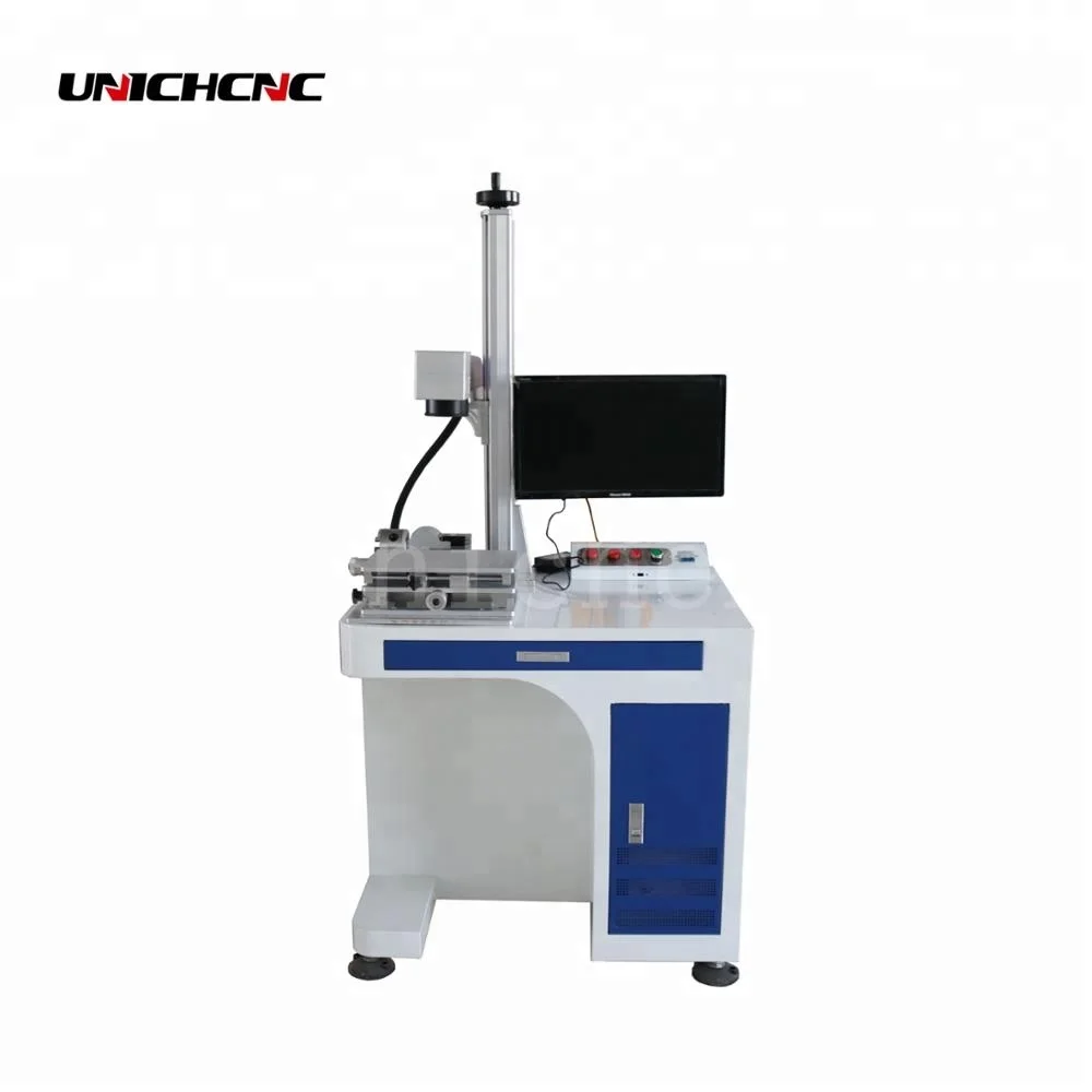 LXF 100w China best brand RAYCUS fiber laser marking machine for metal