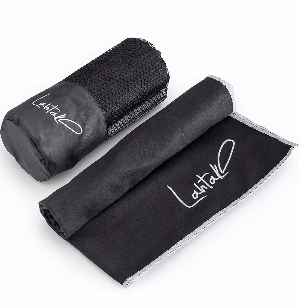 Microfiber sports beach towel with mesh