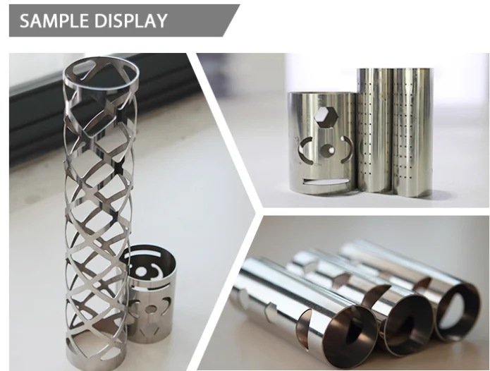 HGTECH lazer 1000w metal pipe laser cutting machine for aluminum copper brass pipe