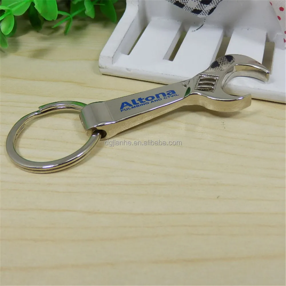 Прочный брелок для открывания бутылок пива в форме ключа с логотипом на заказ