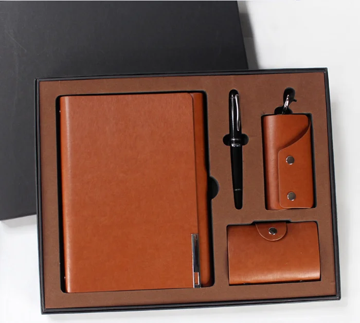 office gift set PU notebook gift set for men office stationery gift set