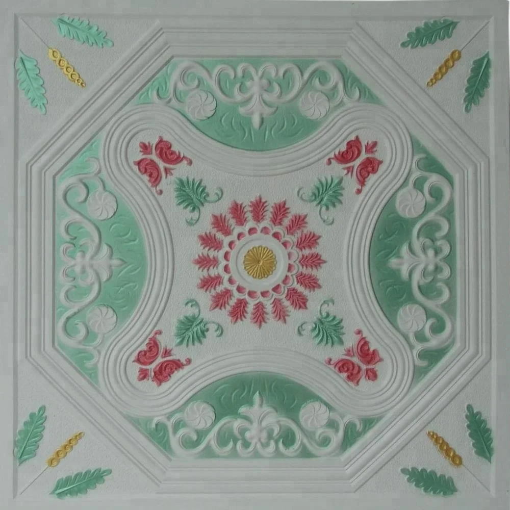 room roof design fiberglass GRG gypsum ceiling tiles