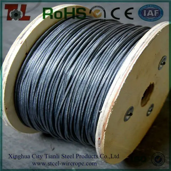 304 7x7 нержавеющей стального троса