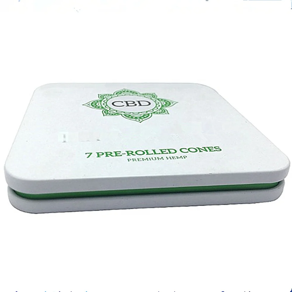 
Custom child proof preroll tin case custom weed tin cans weed cans packaging 