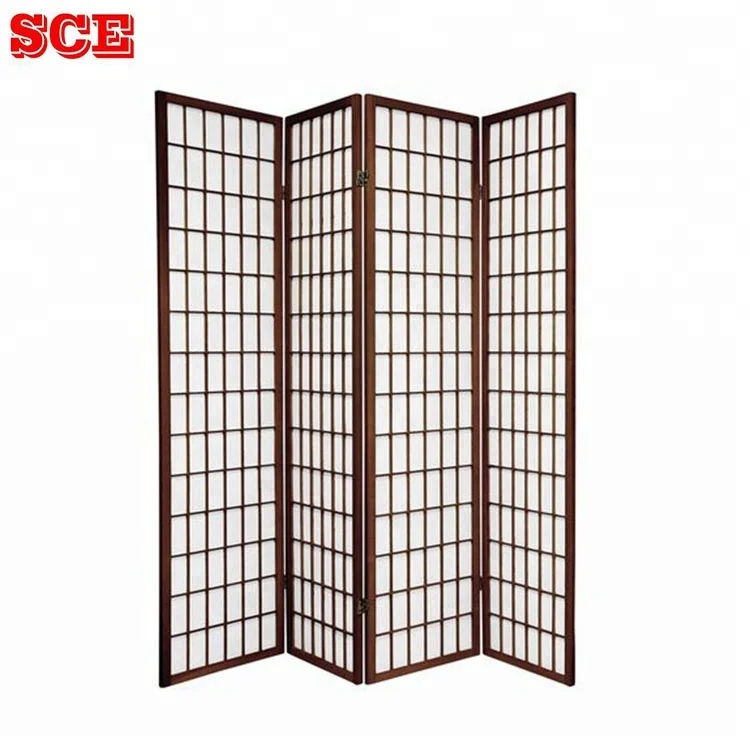 Modern 6ft Pine Wood Folding Screens MDF Fabric Room Divider Metal Technique Art Design Living Room Decorative Partitions