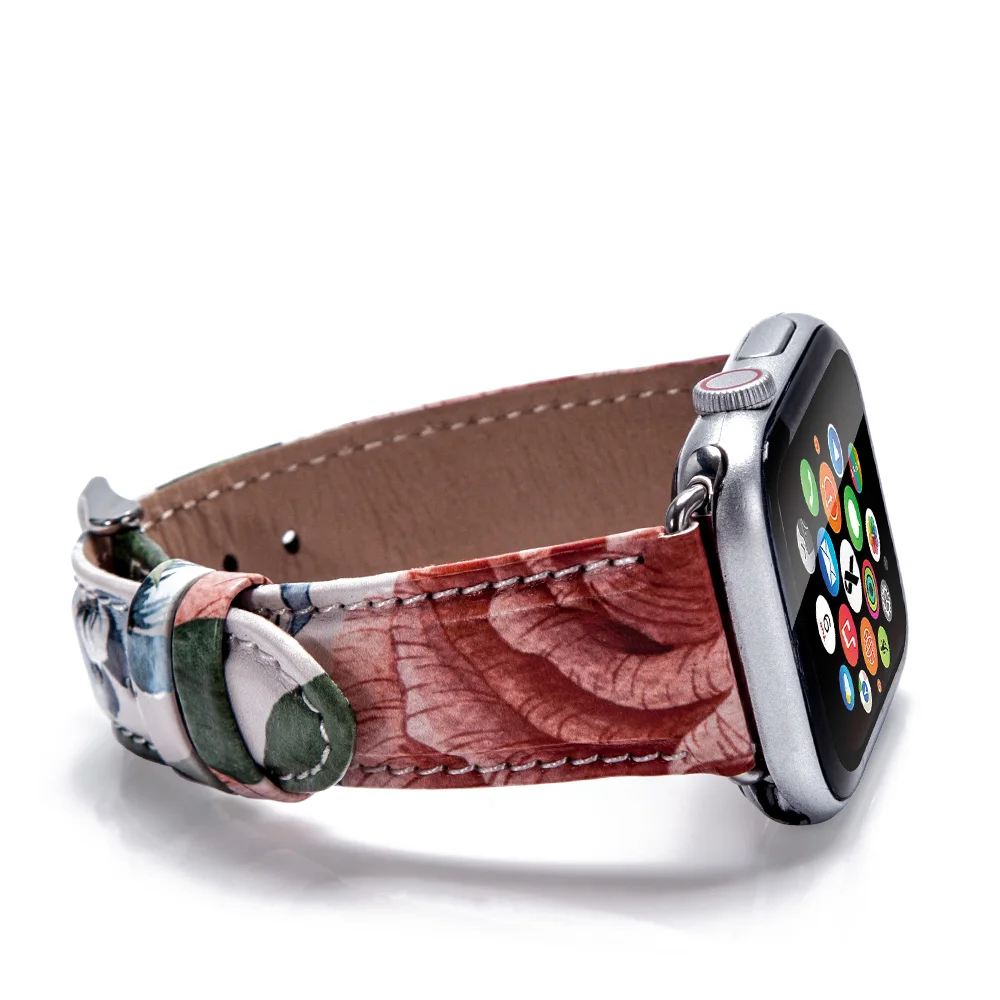 
2019 New Color For Apple Watch Band 42mm 38mm Leather Band Watch Smart 