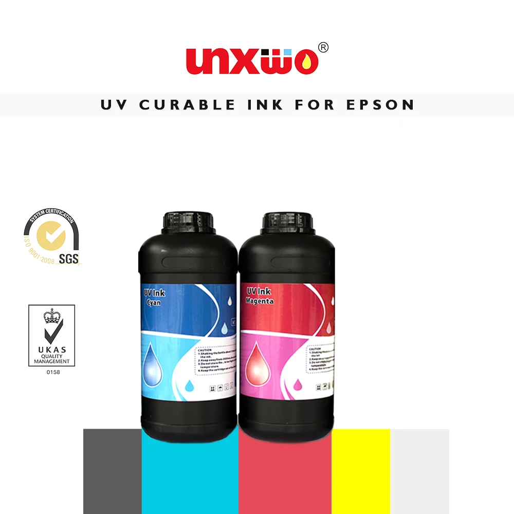 INKWORLD LED UV Ink for epson L800 R290 R330 printhead, UV invisible ink for screen printing