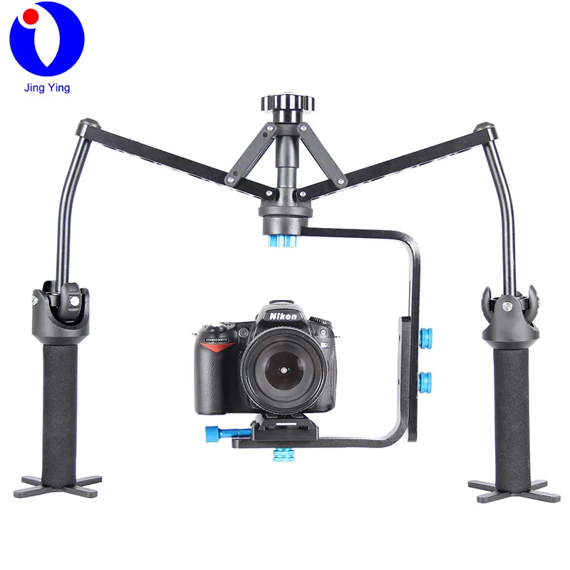 JingYing cheap dual handle video camera spider stabilizer for camera