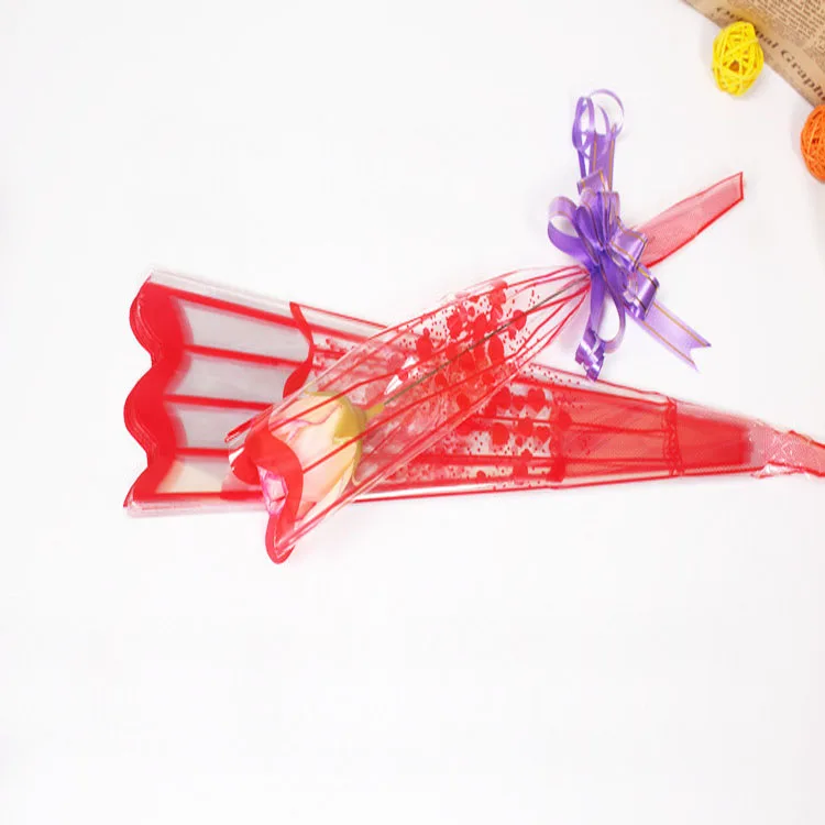 2020 YiWu hot sale plastic flower bag flower sleeves for wrapping flowers