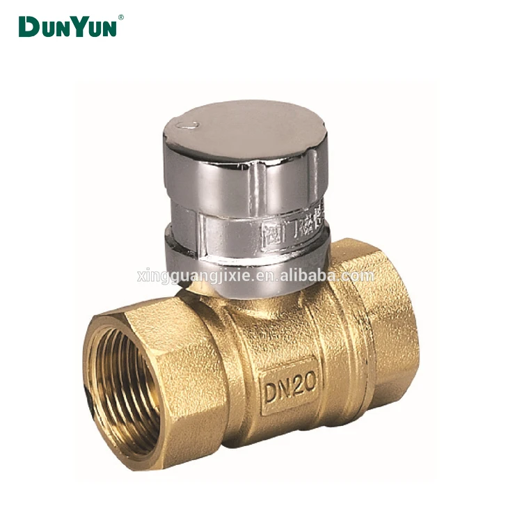 Brass Filter Y Strainer  magnetic Lockable Ball Valve with handle Key