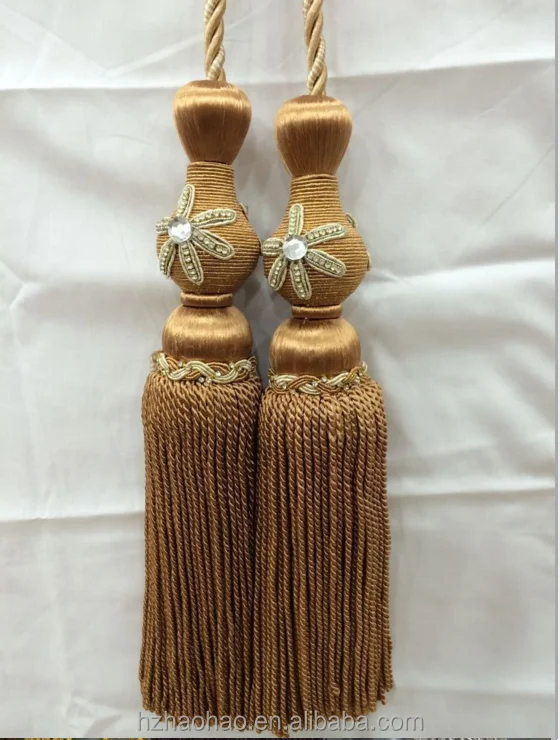 Wholesale Viscose Rayon Curtain Tassels Curtain Buckle Curtain Tieback Trimming wholesale design tie back