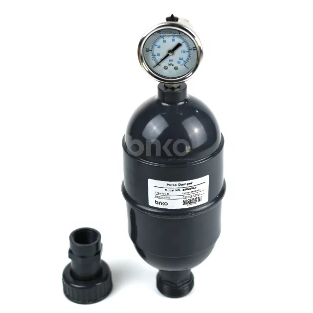 0.9L UPVC material gasbag Chemical dosing metering pump parts AIR Pulsation Damper