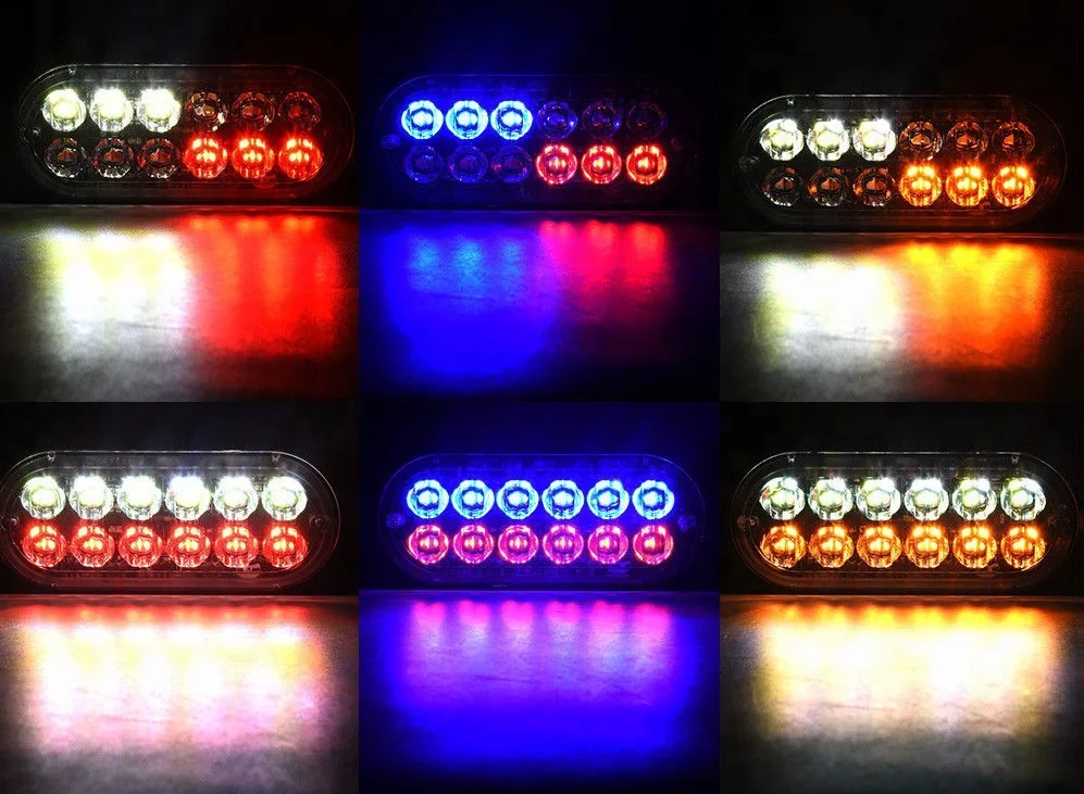 24V 12LEDs outdoor led strobe light flash strobe light for truck car trailer