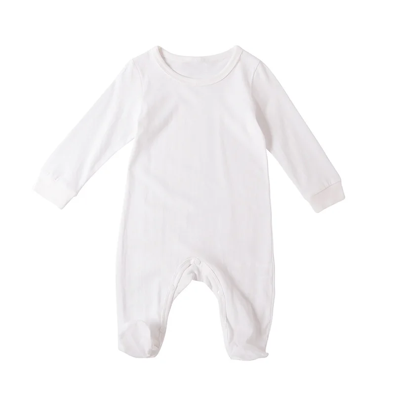 Wholesale Custom Kids Jumpsuits Baby Long Sleeve Bodysuit Organic Cotton Baby Clothes Romper For Girls Boys
