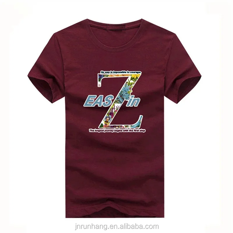 Short sleeve custom silk screen printing logo t-shirt