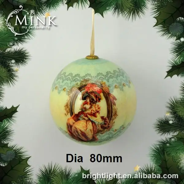 
Custom colorful styrofoam Xmas hanging tree ornaments Christmas ball 