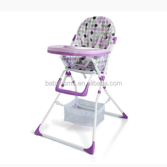 
Baby dining chair with big basket/Factory wholesale baby high chairs with pvc pad 