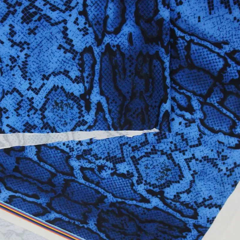 86% Polyester 14% Spandex  Custom Snake Skin Printed Bikini Fabric