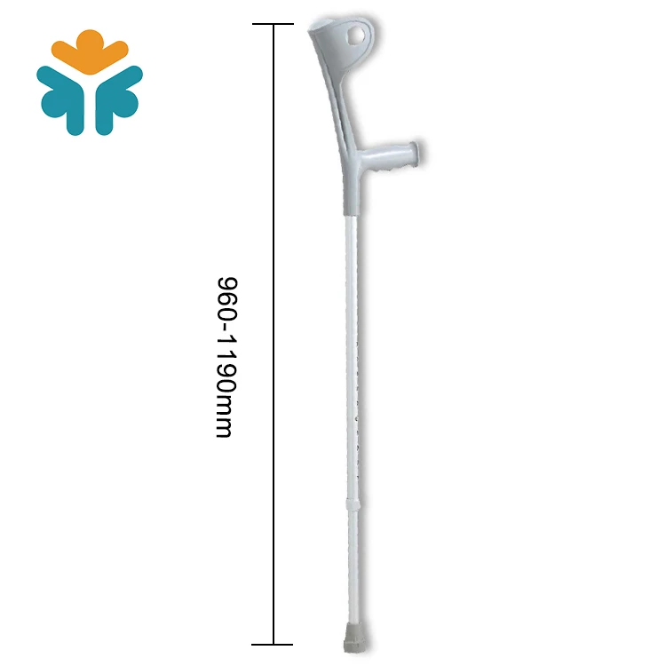 Comfortable Adjustable Elderly Lightweight Aluminum Elbow Foldable Forearm Crutches