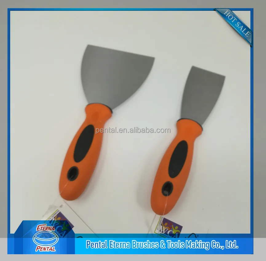 putty knife with plastic handle