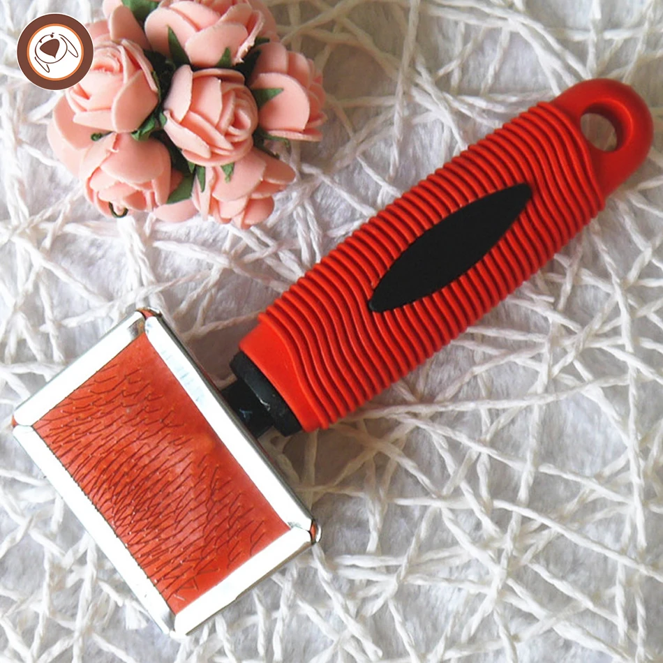 Pet Grooming Brush Deshedding Tool Dog And Cat Dematting Comb Shell-shaped Shedding Comb
