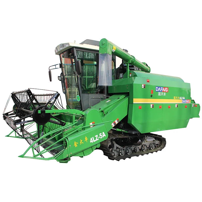 
Manufacturer Crawled Type Rice Grain Harvester Machine with Cab Best Price China 2666-8000m2/h 2200mm 1.3m3 5kg/s 98HP 