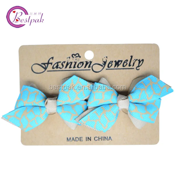 
2014 spidery line two layers grosgrain ribbon hair clip 