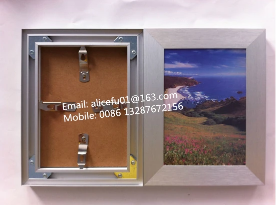 Bulk Wholesale Wide Border Large Brushed Silver Aluminum Photo Picture Frame Poster Frame 40x50 50x70 60x80 70x100cm