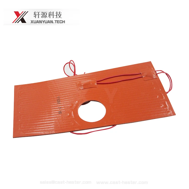 12V 220V battery powered portable silicone rubber heater