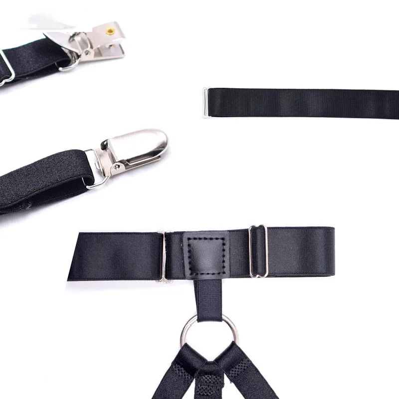 Модная новинка, Лидер продаж, рубашка с нескользящей застежкой, кольцо для ног, мужская рубашка, подвязки