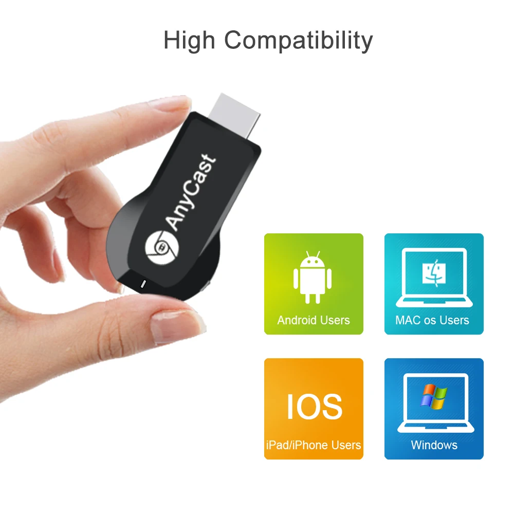 
HD Streaming Media Player Wifi Dongle Miracast for iPad and for mac to TV 