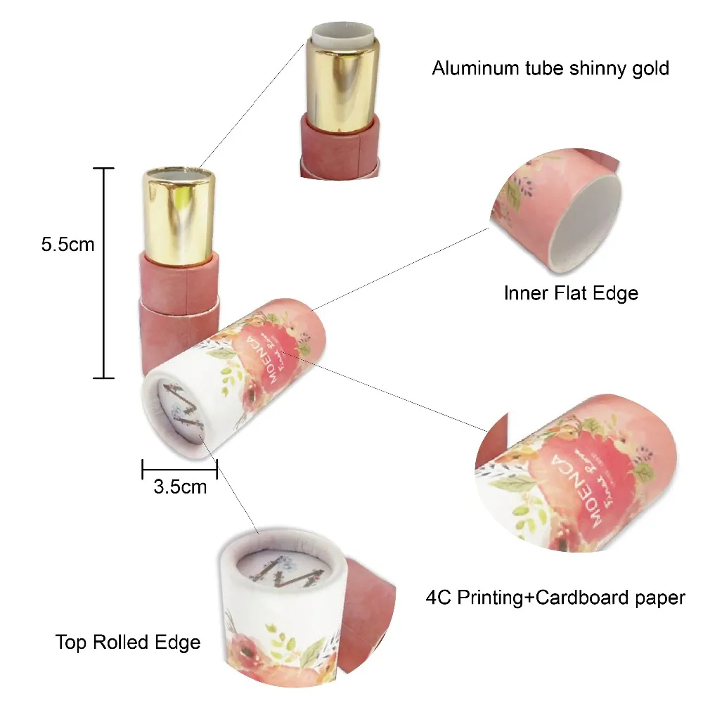 custom mini unique lipgloss tubes fancy lip gloss lipstick Container packaging round boxes for lip gloss