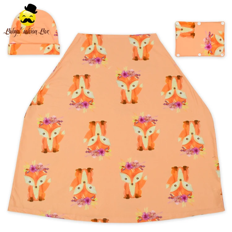 Фея розового цвета с цветочным принтом; Эластичные ткань одежды для малышей из 3 предметов: детское автомобильное кресло коляска крышка расположен в городе Walker