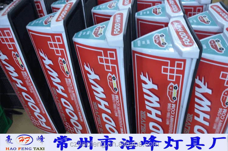 
HF34 taxi light Universal car roof advertising usage led taxi top advertising made in china 