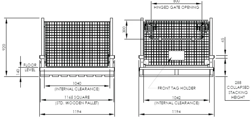China supplier of high quality metal container foldable storage cage with ce,iso,tuv certificate