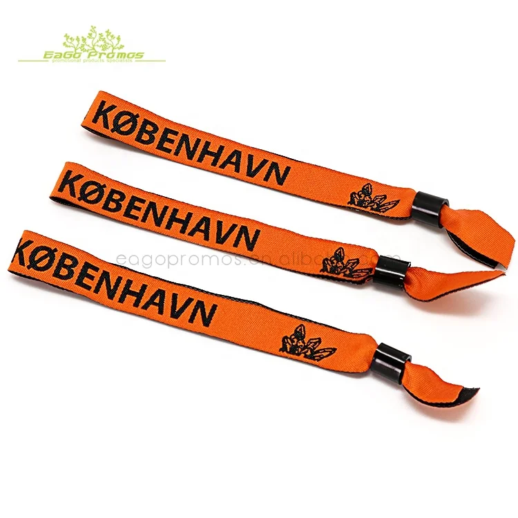 2024 2025 Customize concert events disposable woven bracelet With one direction events fabric wristbands