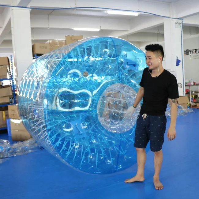 Hot selling 3.0 x 2.6 x 2m TPU adult inflatable water walking roller inflatable roller water ball