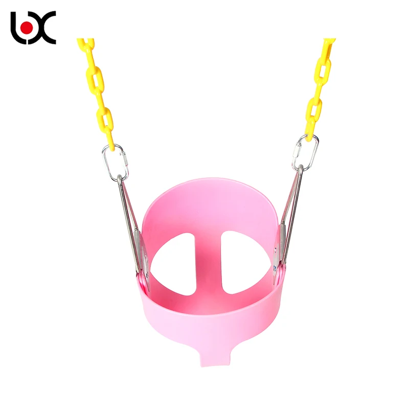 Children Outdoor hanging single flexible full bucket swing Seat
