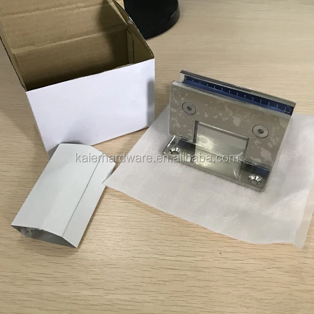 Square 90 degree wall mounted shower glass door hinge