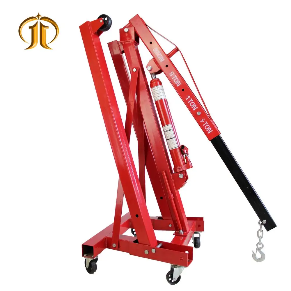 Portable Mini 2 Ton Hydraulic Jack Engine Hoist Shop Crane Assembly