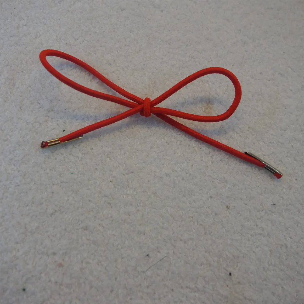 
Recyclable Custom Metal Tips Elastic Cord Shoelace 