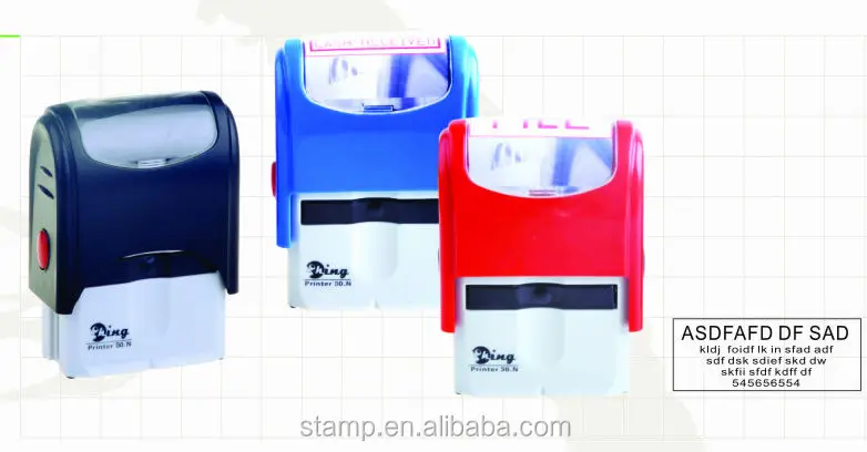 2023 Office Use and Plastic POM,ABS ,Plastic Material and Decoration Use Self-inking Stamp with Pull-out Sheet Self Inking Stamp
