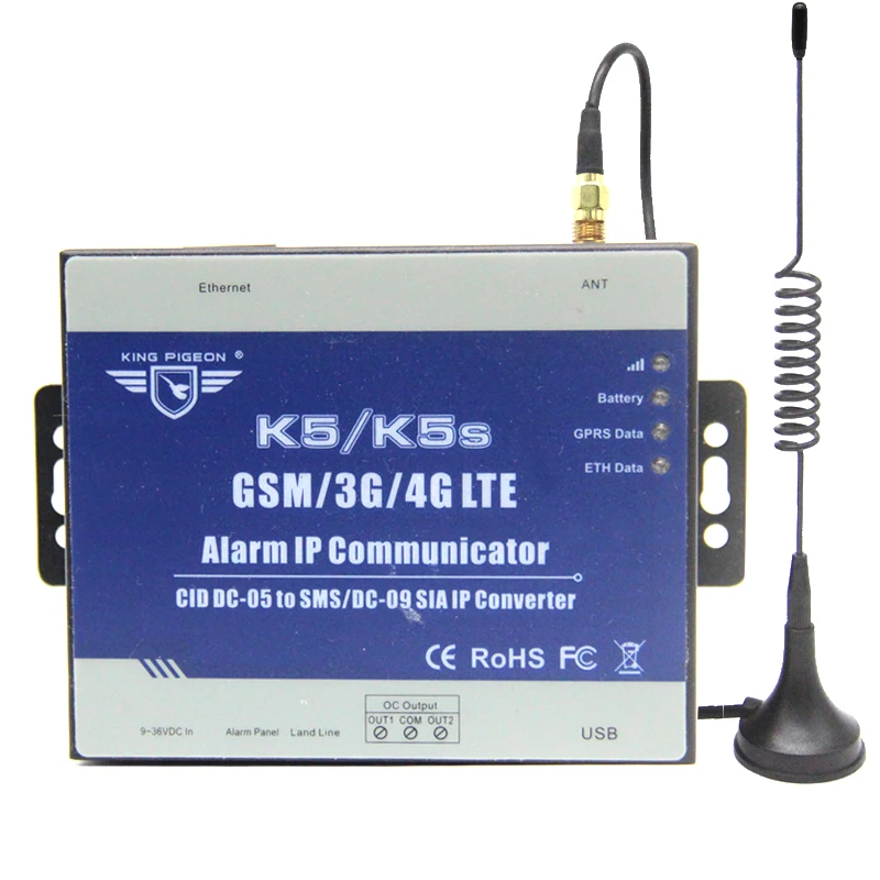 Сигнализация K5s PSTN к GPRS 4G TCP, преобразователь сигнализации ip, модуль сигнализации ip