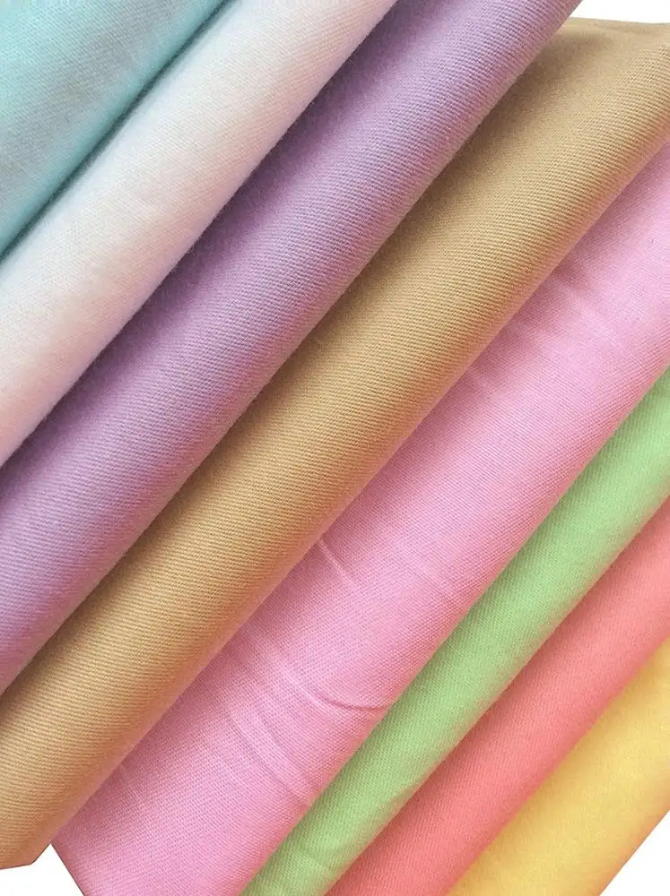 Textile 100% Cotton Shirt Fabric Yarn Dyed Poplin Fabric Solid Color